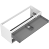 Mexen Box-A cabinet body for under-sink 120 cm, 2 drawers, white matte - 91AX0-1200-470-2-01