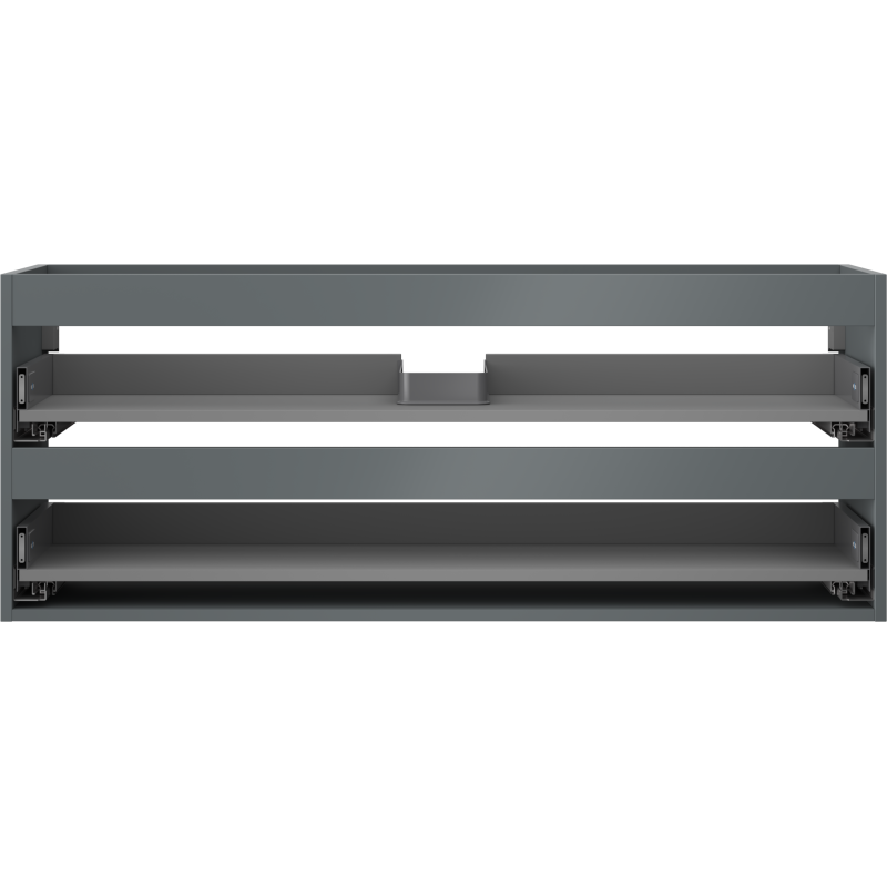 Mexen Box-A Skåpstomme för tvättställsskåp 120 cm, 2 lådor, grafit matt - 91AX0-1200-470-2-66