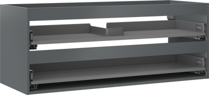 Mexen Box-A valamualuse kapi korpus 120 cm, 2 sahtlit, matt grafiit - 91AX0-1200-470-2-66