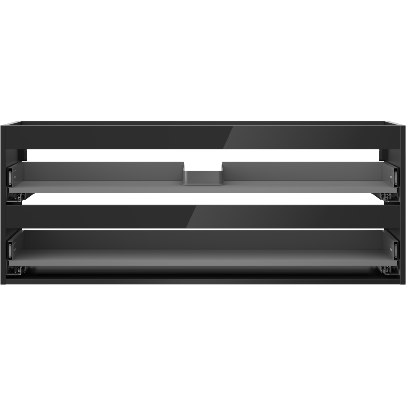 Mexen Box-A corpo dell'armadietto sottolavabo 120 cm, 2 cassetti, nero lucido - 91AX0-1200-470-2-70