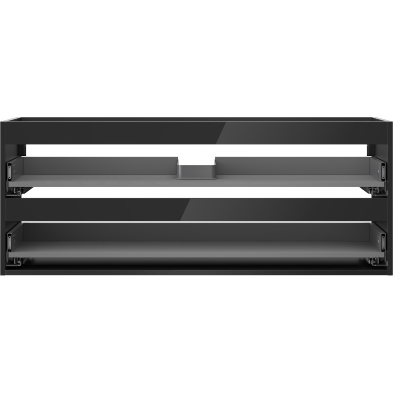 Mexen Box-A valamualusturi kapi korpus 120 cm, 2 sahtlit, must läige - 91AX0-1200-470-2-70