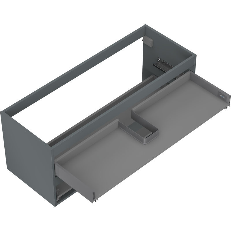 Mexen Box-A korpus szafki podumywalkowej 120 cm, 2 szuflady, grafit mat - 91AX0-1200-470-2-66