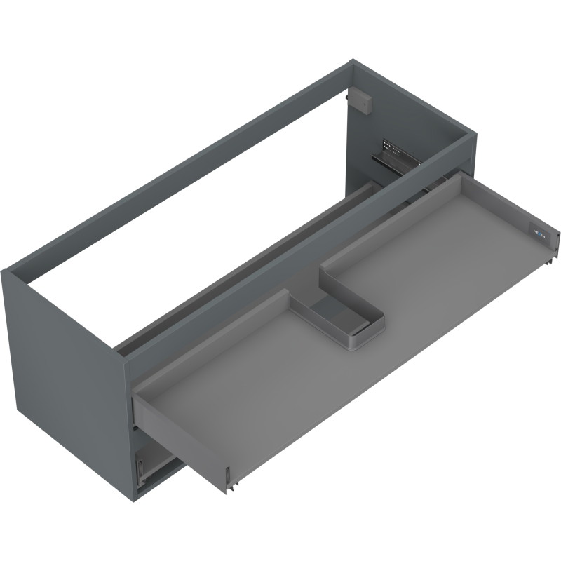Mexen Box-A ormar ispod umivaonika 120 cm, 2 ladice, mat grafit - 91AX0-1200-470-2-66
