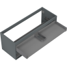 Mexen Box-A korpus szafki podumywalkowej 120 cm, 2 szuflady, grafit mat - 91AX0-1200-470-2-66