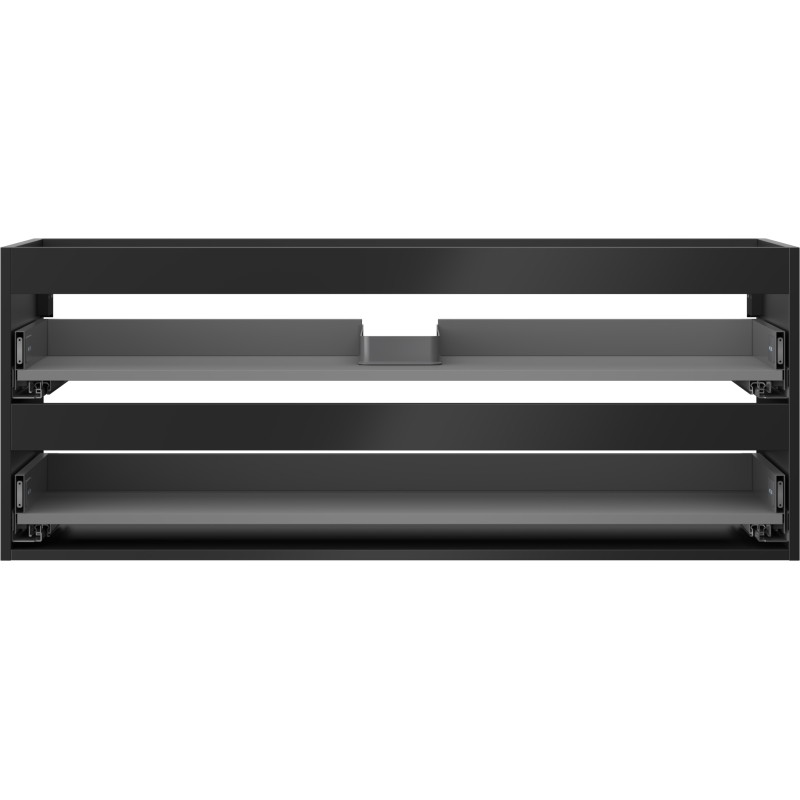 Mexen Box-A kastframe voor wastafelonderkast 120 cm, 2 lades, zwart mat - 91AX0-1200-470-2-71