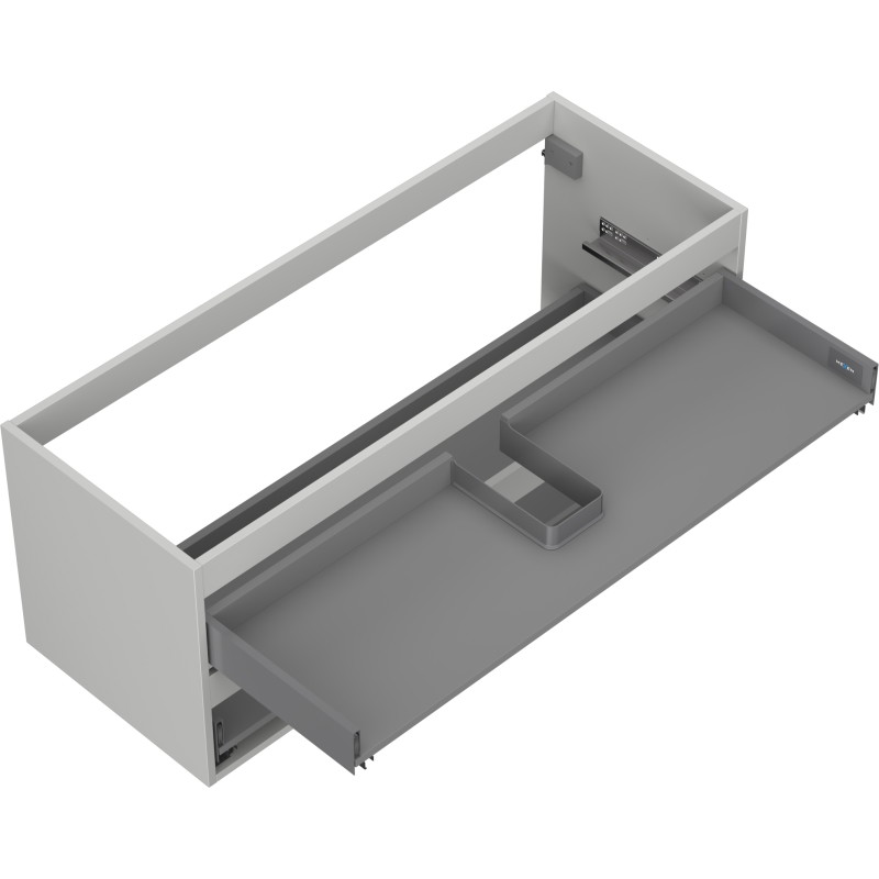 Mexen Box-A kappkorpus valamukappi jaoks 120 cm, 2 sahtlit, hall matt - 91AX0-1200-470-2-62