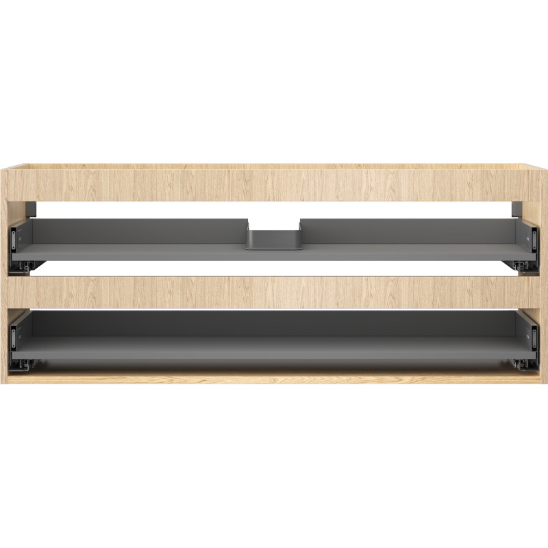 Mexen Box-A okvir ormarića ispod umivaonika 120 cm, 2 ladice, hrast - 91AX0-1200-470-2-81