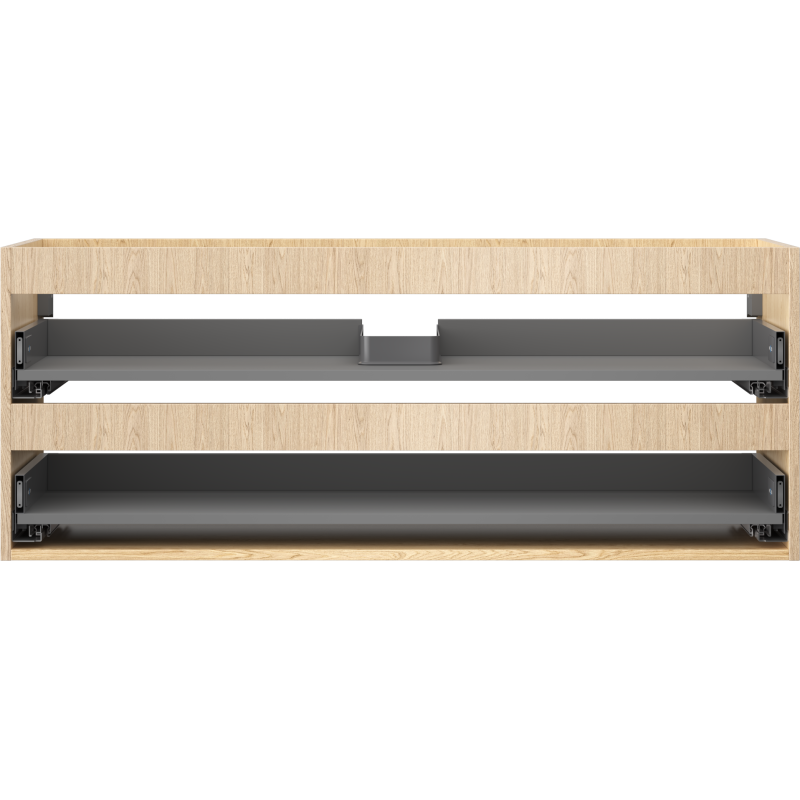 Mexen Box-A σώμα ντουλαπιού για νιπτήρα 120 cm, 2 συρτάρια, δρυς - 91AX0-1200-470-2-81