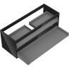 Mexen Box-A korpus szafki podumywalkowej 120 cm, 2 szuflady, czarny połysk - 91AX0-1200-470-2-70