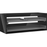 Mexen Box-A Schrankkorpus unter Waschbecken 120 cm, 2 Schubladen, schwarzer Hochglanz - 91AX0-1200-470-2-70