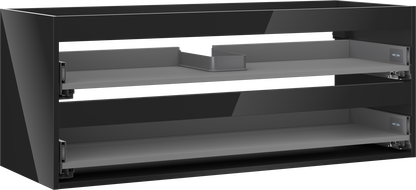 Mexen Box-A valamualusturi kapi korpus 120 cm, 2 sahtlit, must läige - 91AX0-1200-470-2-70