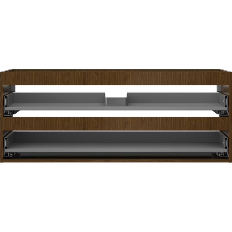 Mexen Box-A corpo dell'armadietto sotto lavabo 120 cm, 2 cassetti, noce - 91AX0-1200-470-2-86