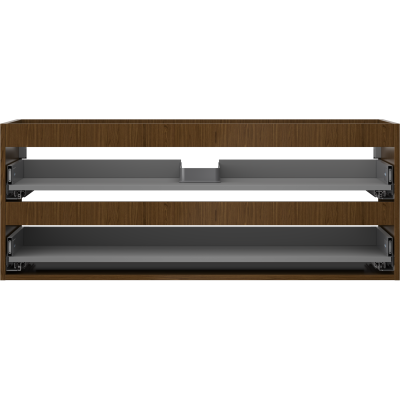 Mexen Box-A Korpus Ënnerdëppschaf 120 cm, 2 Schëffer, Nëssbam - 91AX0-1200-470-2-86