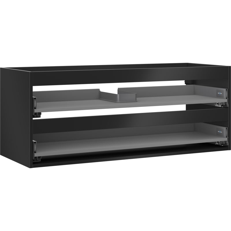 Mexen Box-A kastframe voor wastafelonderkast 120 cm, 2 lades, zwart mat - 91AX0-1200-470-2-71