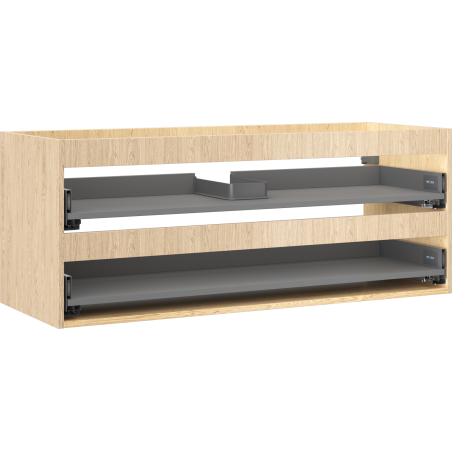 Mexen Box-A valamukapi korpus 120 cm, 2 sahtlit, tamm - 91AX0-1200-470-2-81