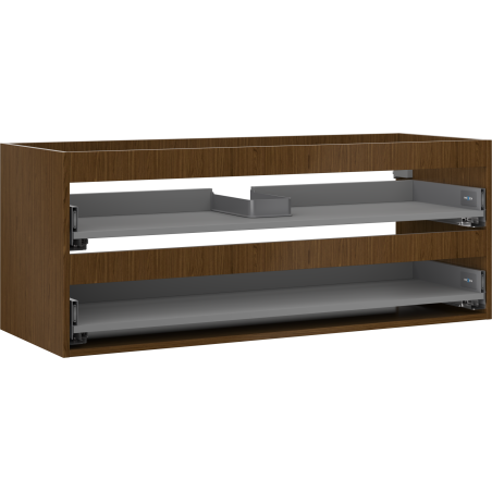 Mexen Box-A corpo dell'armadietto sotto lavabo 120 cm, 2 cassetti, noce - 91AX0-1200-470-2-86