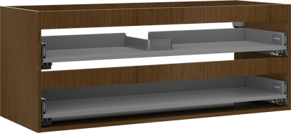 Mexen Box-A kastlichaam onder de wastafel 120 cm, 2 laden, walnoot - 91AX0-1200-470-2-86
