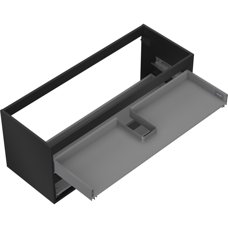 Mexen Box-A kastframe voor wastafelonderkast 120 cm, 2 lades, zwart mat - 91AX0-1200-470-2-71