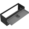 Mexen Box-A corps du meuble sous-vasque 120 cm, 2 tiroirs, noir mat - 91AX0-1200-470-2-71