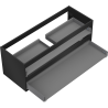 Mexen Box-A corps du meuble sous-vasque 120 cm, 2 tiroirs, noir mat - 91AX0-1200-470-2-71
