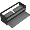Mexen Box-A Unterschrankkorpus 120 cm, 2 Schubladen, Schwarz Matt - 91AX0-1200-470-2-71