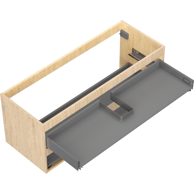 Mexen Box-A underskåp för handfat 120 cm, 2 lådor, ek - 91AX0-1200-470-2-81