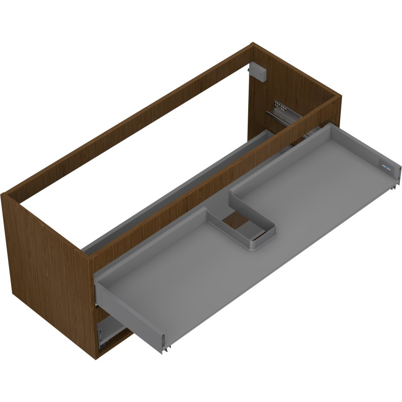 Mexen Box-A valamu aluskapi korpus 120 cm, 2 sahtlit, pähkel - 91AX0-1200-470-2-86