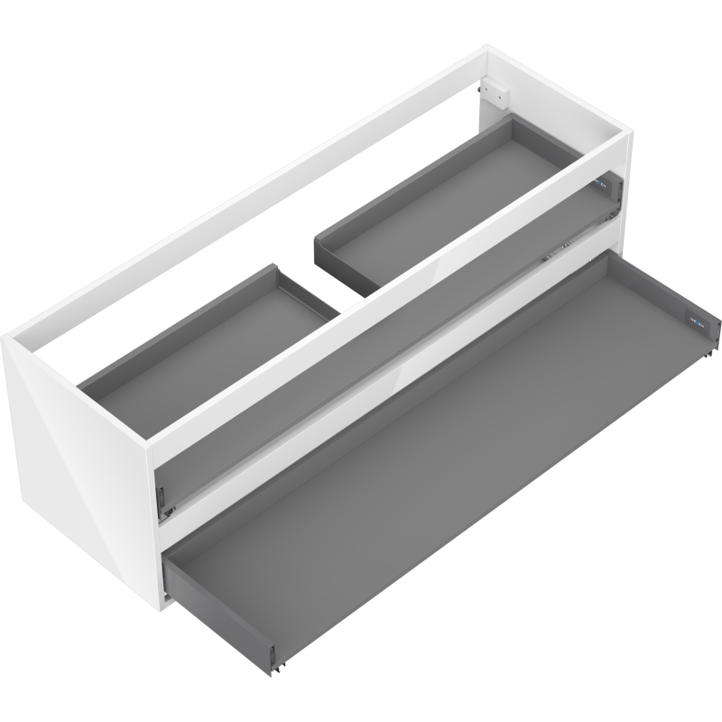 Mexen Box-A cabinet body for washbasin 140 cm, 2 drawers, white gloss - 91AX0-1400-470-2-00
