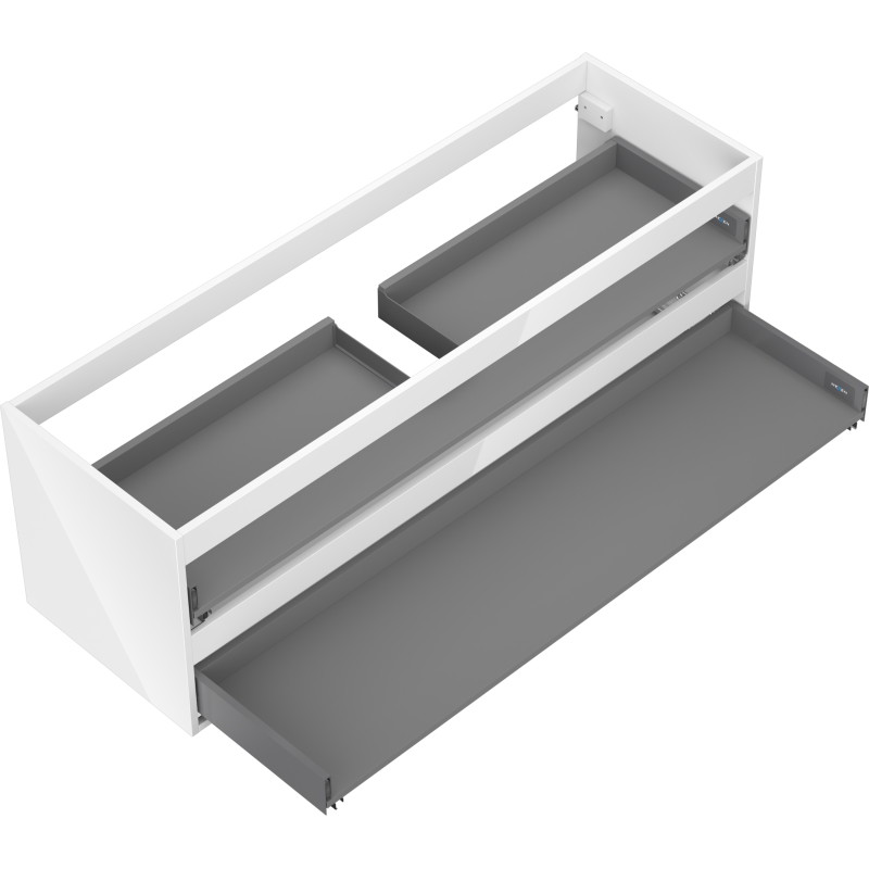 Mexen Box-A korpus ormarića ispod umivaonika 140 cm, 2 ladice, bijeli sjaj - 91AX0-1400-470-2-00