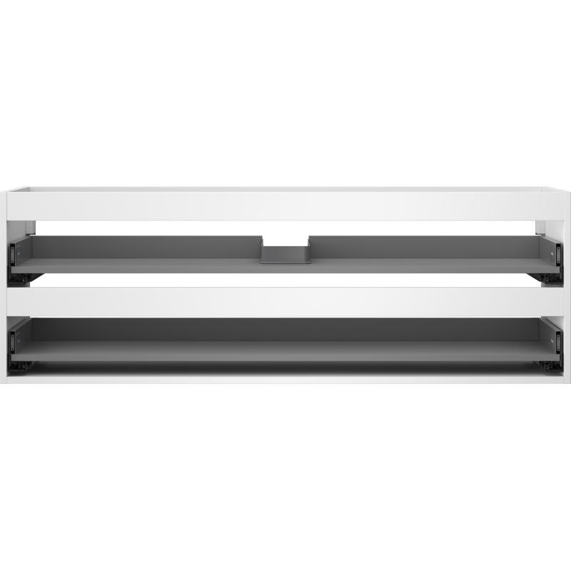 Mexen Box-A σώμα ντουλαπιού κάτω από νιπτήρα 140 cm, 2 συρτάρια, λευκό ματ