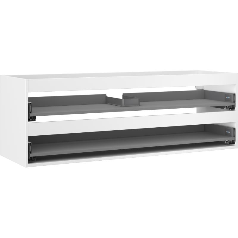 Mexen Box-A corps du meuble sous-lavabo 140 cm, 2 tiroirs, blanc mat - 91AX0-1400-470-2-01