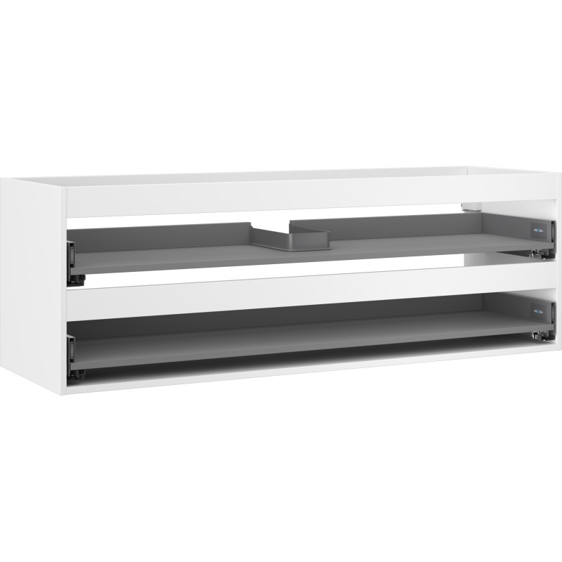 Mexen Box-A kućište ormarića ispod umivaonika 140 cm, 2 ladice, bijeli mat - 91AX0-1400-470-2-01