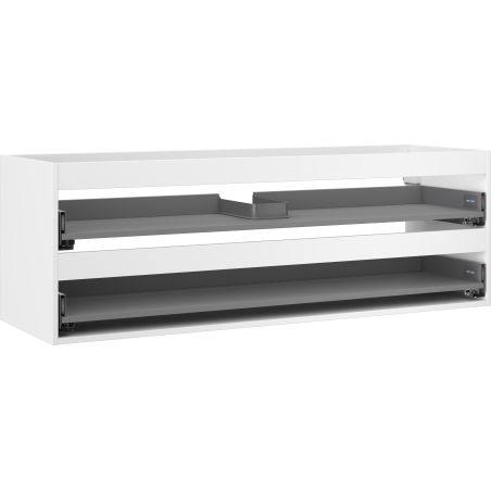 Mexen Box-A corps du meuble sous-lavabo 140 cm, 2 tiroirs, blanc mat - 91AX0-1400-470-2-01