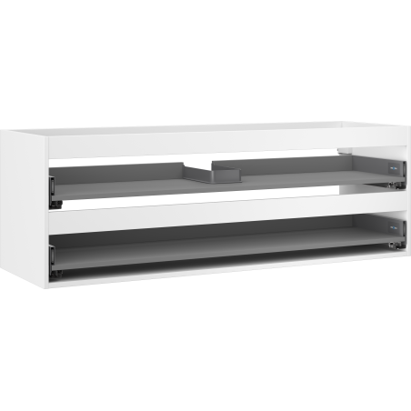 Mexen Box-A omara za umivalnik 140 cm, 2 predali, bela mat - 91AX0-1400-470-2-01