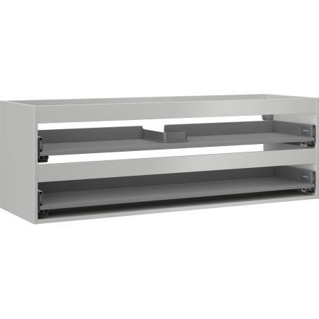 Mexen Box-A korpus szafki podumywalkowej 140 cm, 2 szuflady, szary mat - 91AX0-1400-470-2-62