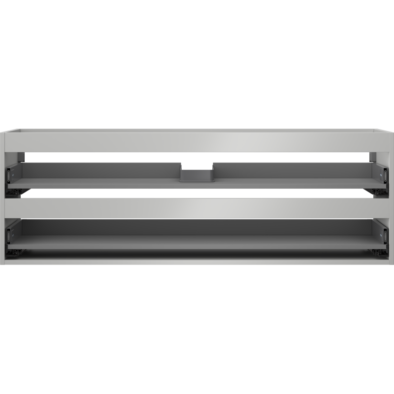 Mexen Box-A kabinettstomme för tvättställ 140 cm, 2 lådor, grå matt - 91AX0-1400-470-2-62