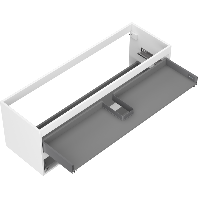 Mexen Box-A corps du meuble sous-lavabo 140 cm, 2 tiroirs, blanc mat - 91AX0-1400-470-2-01