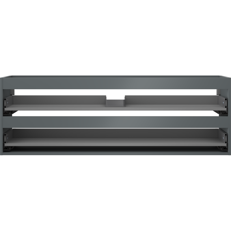 Mexen Box-A Korpus für Waschtischunterschrank 140 cm, 2 Schubladen, grafit matt - 91AX0-1400-470-2-66