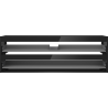 Mexen Box-A valamualuse kapi korpus 140 cm, 2 sahtlit, must läige - 91AX0-1400-470-2-70