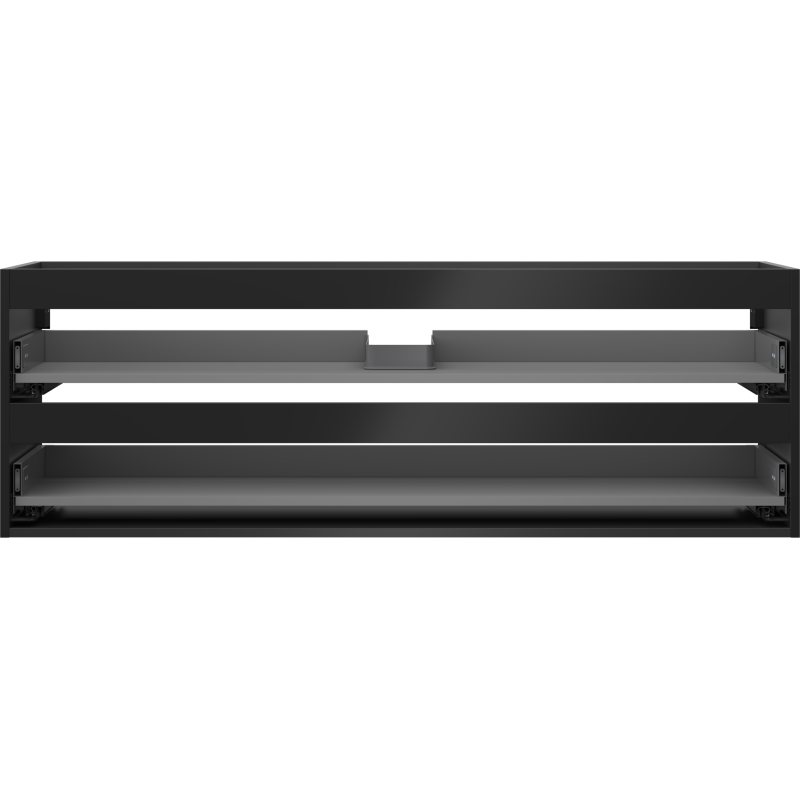 Mexen Box-A 140 cm Unterschrankkorpus, 2 Schubladen, schwarz matt - 91AX0-1400-470-2-71