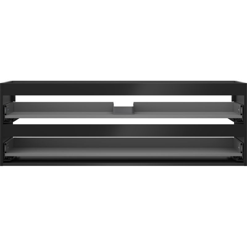 Mexen Box-A caisson de meuble sous-vasque 140 cm, 2 tiroirs, noir mat - 91AX0-1400-470-2-71