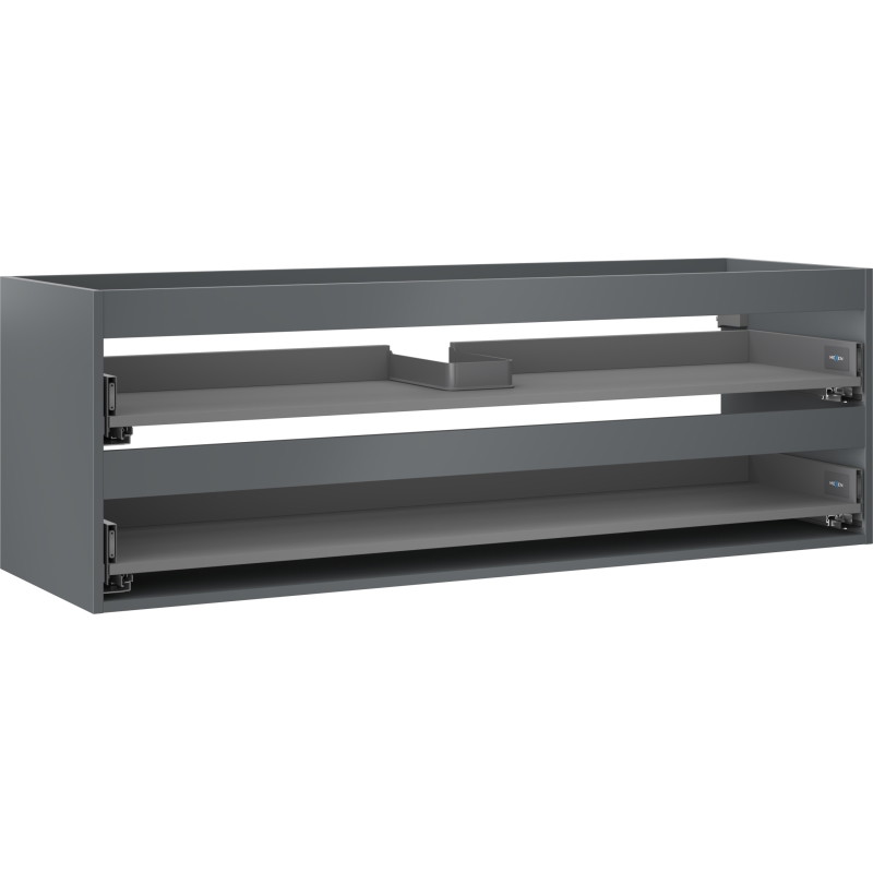 Mexen Box-A valamualuse korpus 140 cm, 2 sahtlit, matt grafiit - 91AX0-1400-470-2-66
