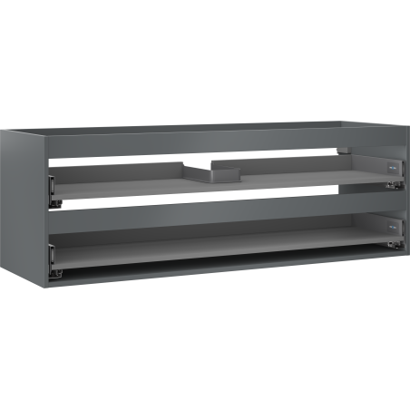 Mexen Box-A valamualuse korpus 140 cm, 2 sahtlit, matt grafiit - 91AX0-1400-470-2-66