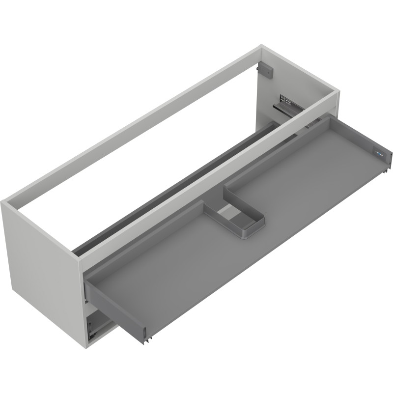 Mexen Box-A valamu alune kapi korpus 140 cm, 2 sahtlit, hall matt - 91AX0-1400-470-2-62