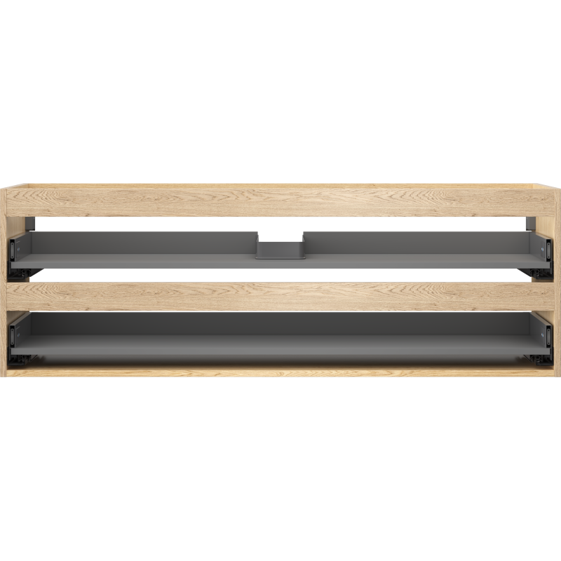 Mexen Box-A korpus szafki podumywalkowej 140 cm, 2 szuflady, dąb - 91AX0-1400-470-2-81