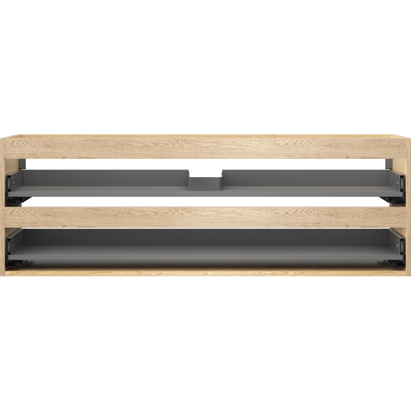 Mexen Box-A valamu aluse kapi raam 140 cm, 2 sahtlit, tamm - 91AX0-1400-470-2-81
