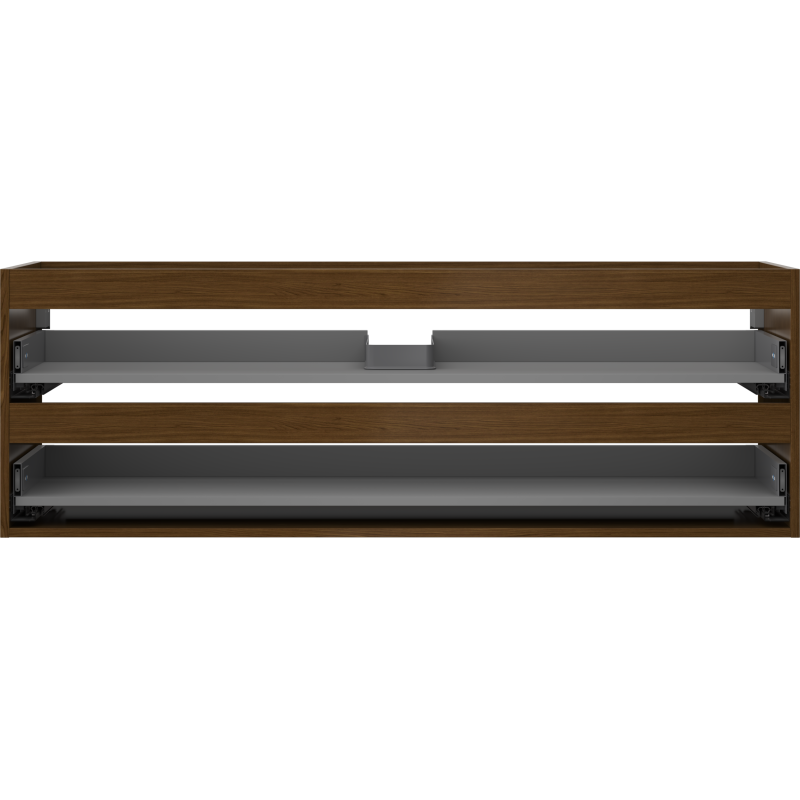 Mexen Box-A corpo dell'armadietto sottolavabo 140 cm, 2 cassetti, noce - 91AX0-1400-470-2-86