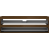 Mexen Box-A Vanity Cabinet Base 140 cm, 2 Drawers, Walnut - 91AX0-1400-470-2-86