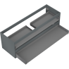 Mexen Box-A Korpus Waschbeckenschrank 140 cm, 2 Schubladen, Graphit Matt - 91AX0-1400-470-2-66