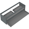 Mexen Box-A valamualuse korpus 140 cm, 2 sahtlit, matt grafiit - 91AX0-1400-470-2-66